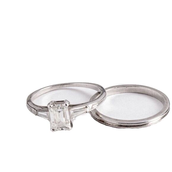 Vintage Tiffany 1ct Diamond VVS1 Faces Up Very White - Picture 1 of 14